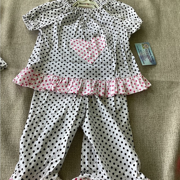 Two piece toddler sets with binky holder. Custom made - Picture 4 of 13